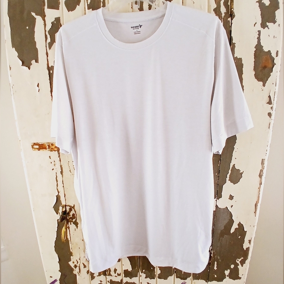 LIGHT GRAY 4 WAY STRETCH OLD NAVY ACTIVE TEE - Picture 1 of 6